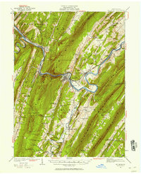 Mt. Union 1922 topographic map thumbnail