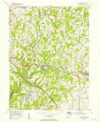 Murrysville 1953 topographic map thumbnail