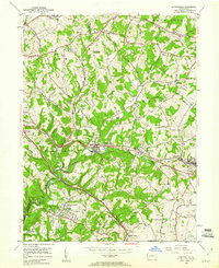 Murrysville 1953 topographic map thumbnail