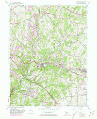 Murrysville 1953 topographic map thumbnail