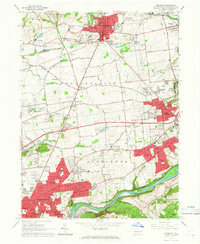 Nazareth 1964 topographic map thumbnail