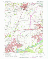Nazareth 1964 topographic map thumbnail