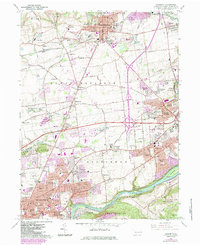 Nazareth 1964 topographic map thumbnail