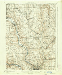 Neshannock 1907 topographic map thumbnail