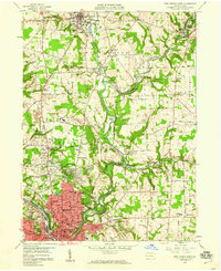 New Castle North 1958 topographic map thumbnail