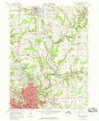 New Castle North 1958 topographic map thumbnail