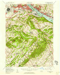 New Cumberland 1956 topographic map thumbnail