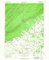 Newburg 1966 topographic map thumbnail
