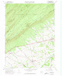 Newburg 1966 topographic map thumbnail