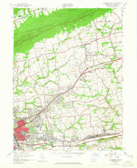 Harrisburg East 1947 topographic map thumbnail