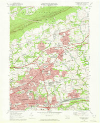 Harrisburg East 1969 topographic map thumbnail