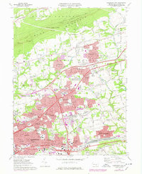 Harrisburg East 1969 topographic map thumbnail