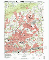 Harrisburg East 1993 topographic map thumbnail