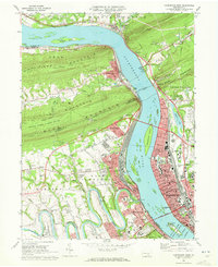 Harrisburg West 1969 topographic map thumbnail