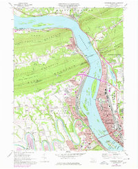 Harrisburg West 1969 topographic map thumbnail