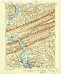 Harrisburg 1899 topographic map thumbnail