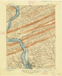 Harrisburg 1899 topographic map thumbnail