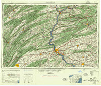 Harrisburg 1957 topographic map thumbnail