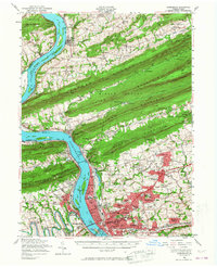 Harrisburg 1956 topographic map thumbnail