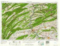 Harrisburg 1961 topographic map thumbnail