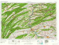 Harrisburg 1964 topographic map thumbnail