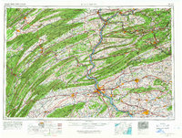 Harrisburg 1957 topographic map thumbnail
