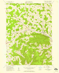 Harrison Valley 1957 topographic map thumbnail