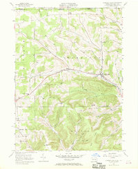 Harrison Valley 1957 topographic map thumbnail