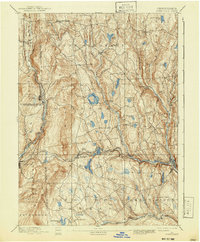 Honesdale 1892 topographic map thumbnail