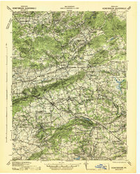 Honeybrook topographic map thumbnail