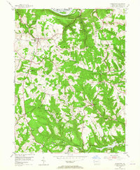 Hookstown 1954 topographic map thumbnail