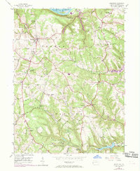 Hookstown 1954 topographic map thumbnail
