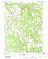 Hookstown 1954 topographic map thumbnail