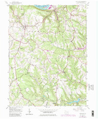 Hookstown 1954 topographic map thumbnail