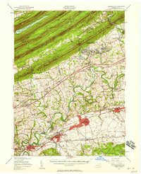 Hummelstown 1956 topographic map thumbnail