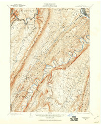Huntingdon 1901 topographic map thumbnail