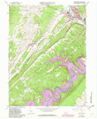Huntingdon 1963 topographic map thumbnail