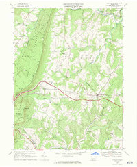Hustontown 1968 topographic map thumbnail