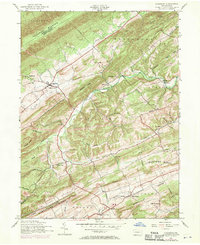 Ickesburg 1952 topographic map thumbnail