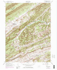 Ickesburg 1952 topographic map thumbnail