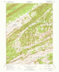 Ickesburg 1952 topographic map thumbnail
