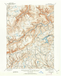 Harveys Lake 1891 topographic map thumbnail