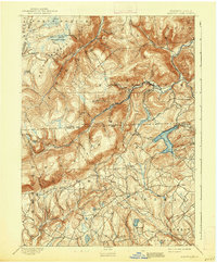 Harvey Lake 1893 topographic map thumbnail
