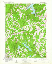 Harveys Lake 1946 topographic map thumbnail