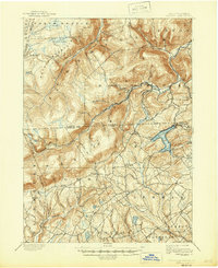 Harvey Lake 1893 topographic map thumbnail