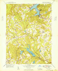 Harveys Lake 1949 topographic map thumbnail