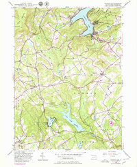 Harveys Lake 1946 topographic map thumbnail
