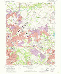 Hatboro 1966 topographic map thumbnail