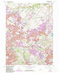 Hatboro 1966 topographic map thumbnail