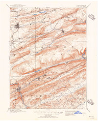 Hazleton 1889 topographic map thumbnail